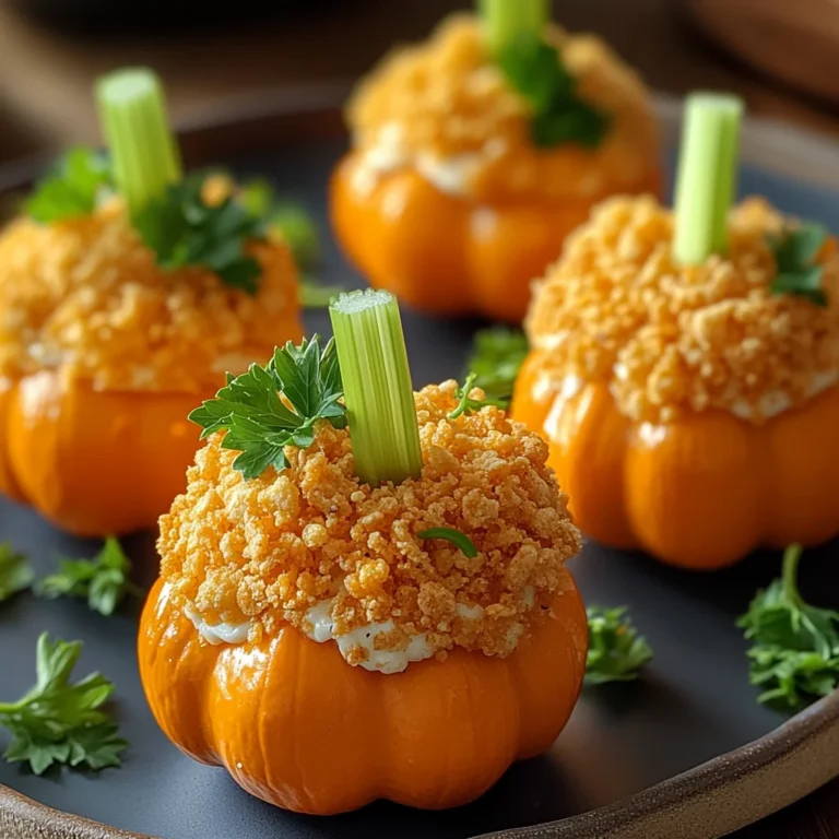 Mini Cheese Ball Pumpkins