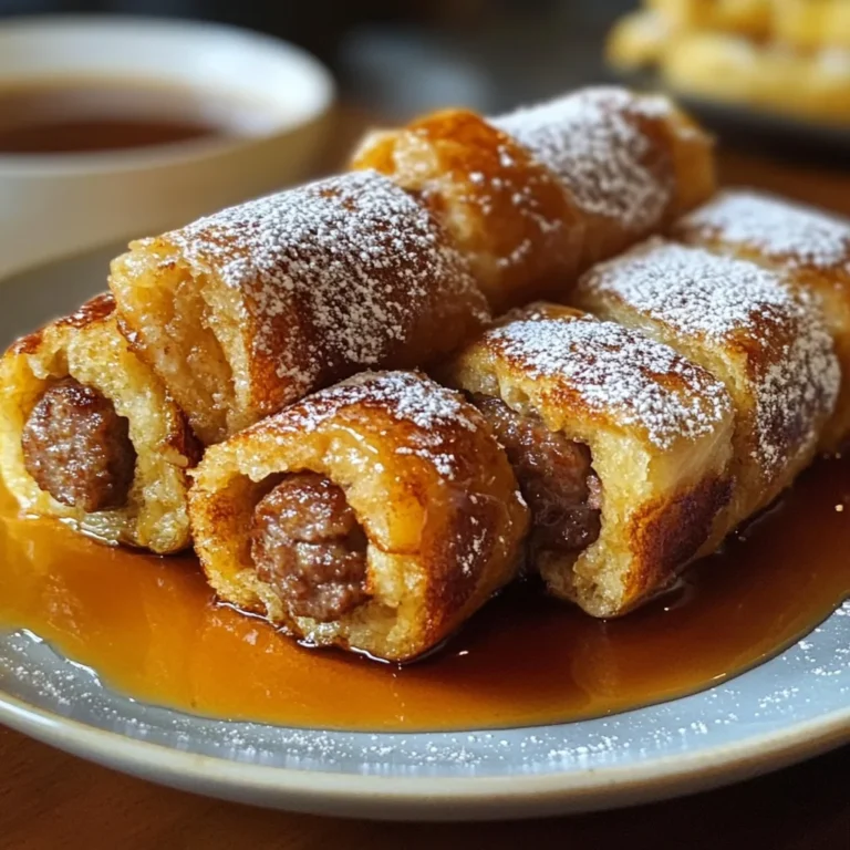 Sausage French Toast Roll-Ups