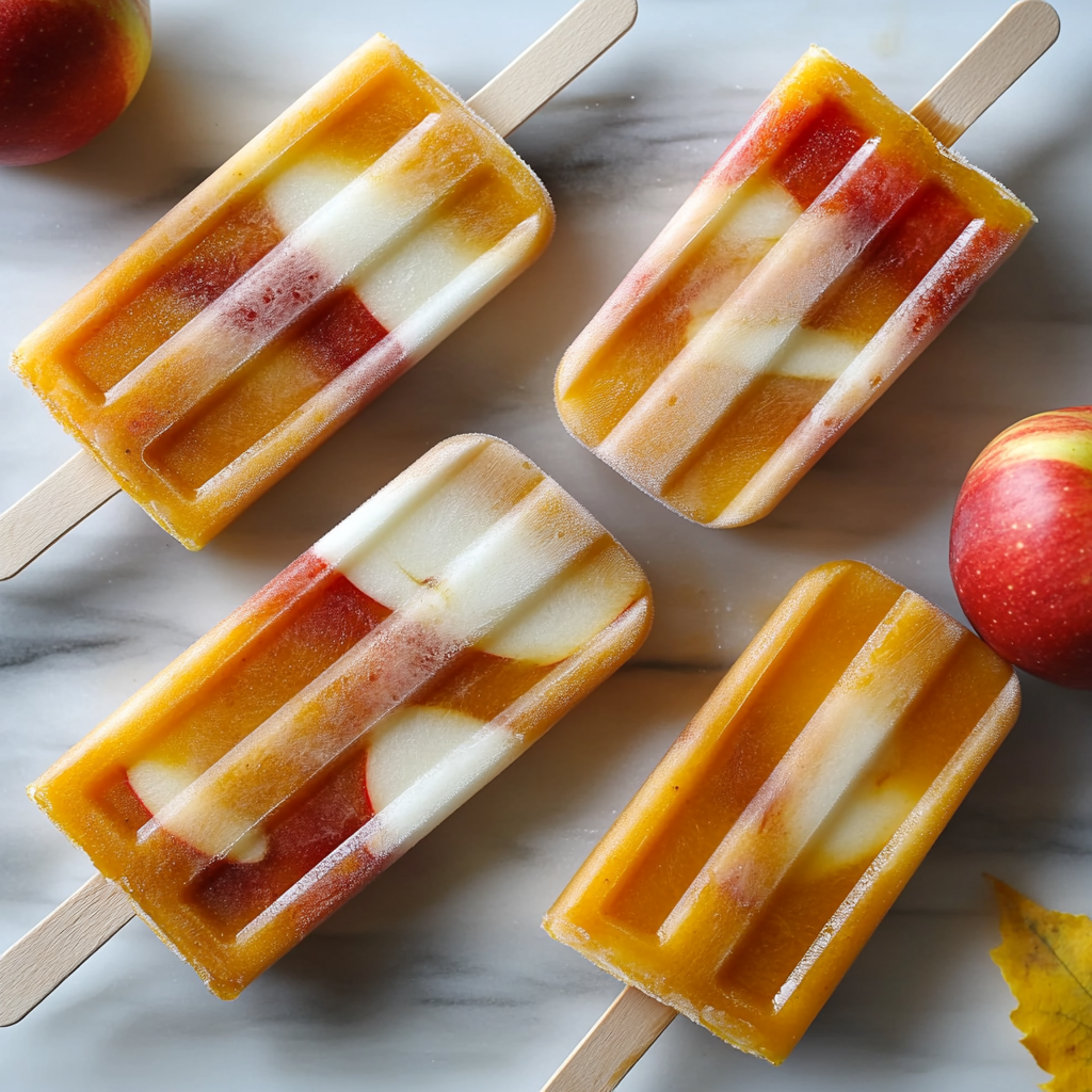 Pumpkin Apple Cider Popsicles