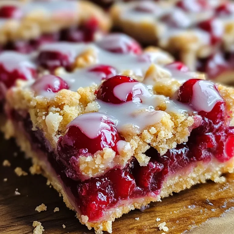 ​​​​​​​​​​​​​​​Cherry Pie Bars with Lemon Glaze Recipe
