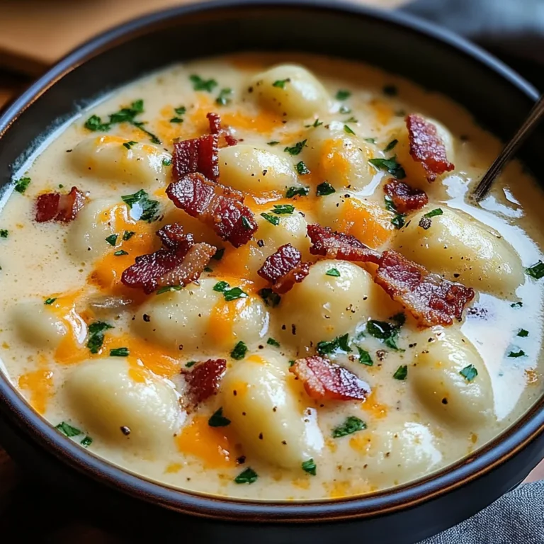 Bacon Cheddar Gnocchi Soup – A Rich and Creamy Comfort Meal