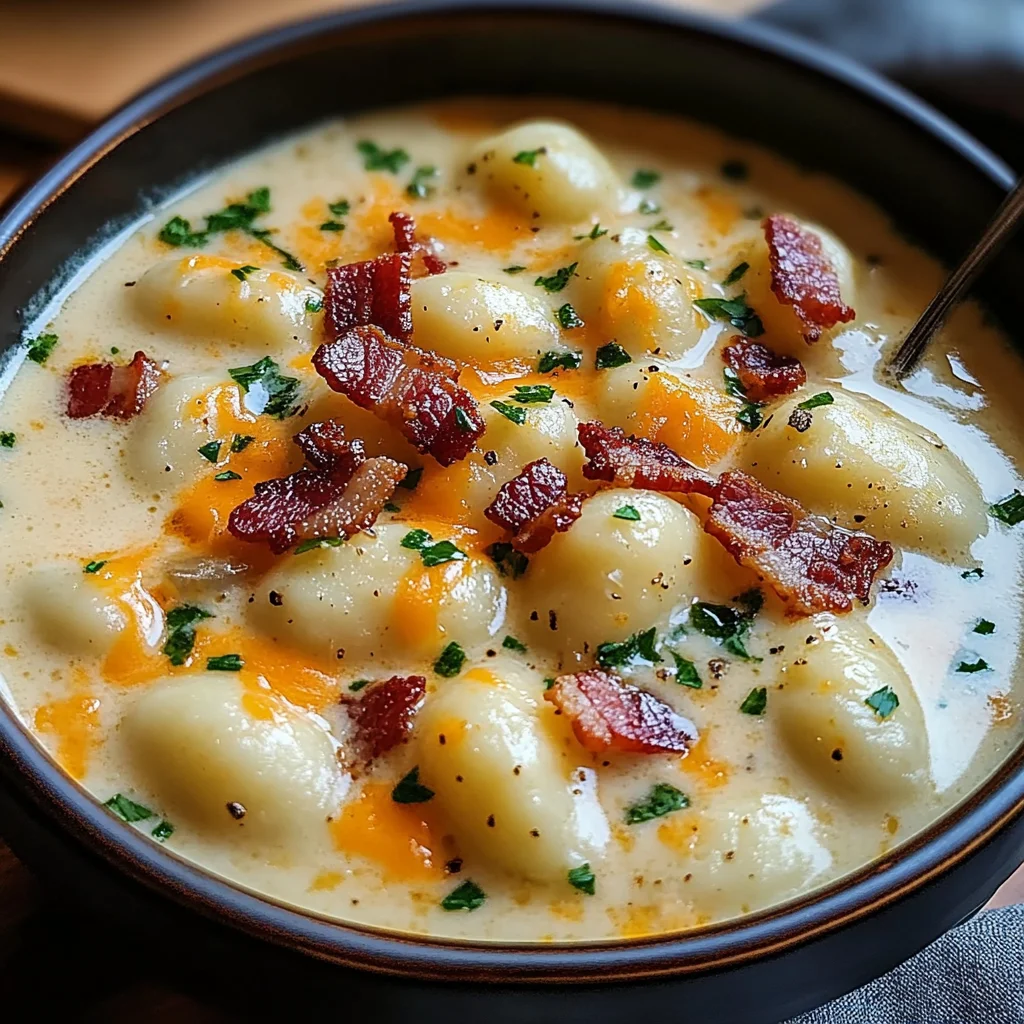 Bacon Cheddar Gnocchi Soup – A Rich and Creamy Comfort Meal