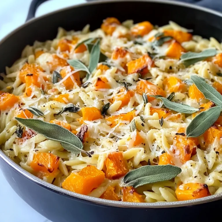 Cheesy Butternut Squash Orzo