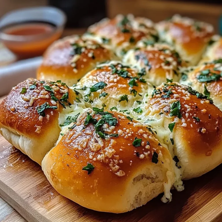 Cheesy Stuffed Garlic Bread Rolls