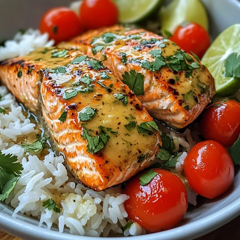 Coconut Lime Salmon with Jasmine Rice