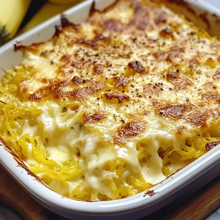 Creamy Spaghetti Squash Au Gratin
