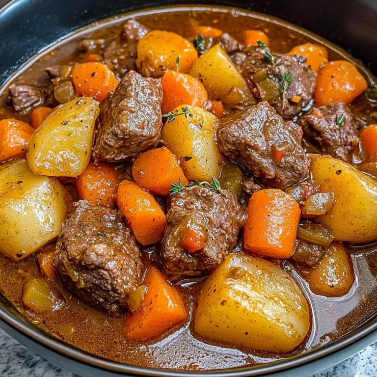 Easy Homemade Beef Stew