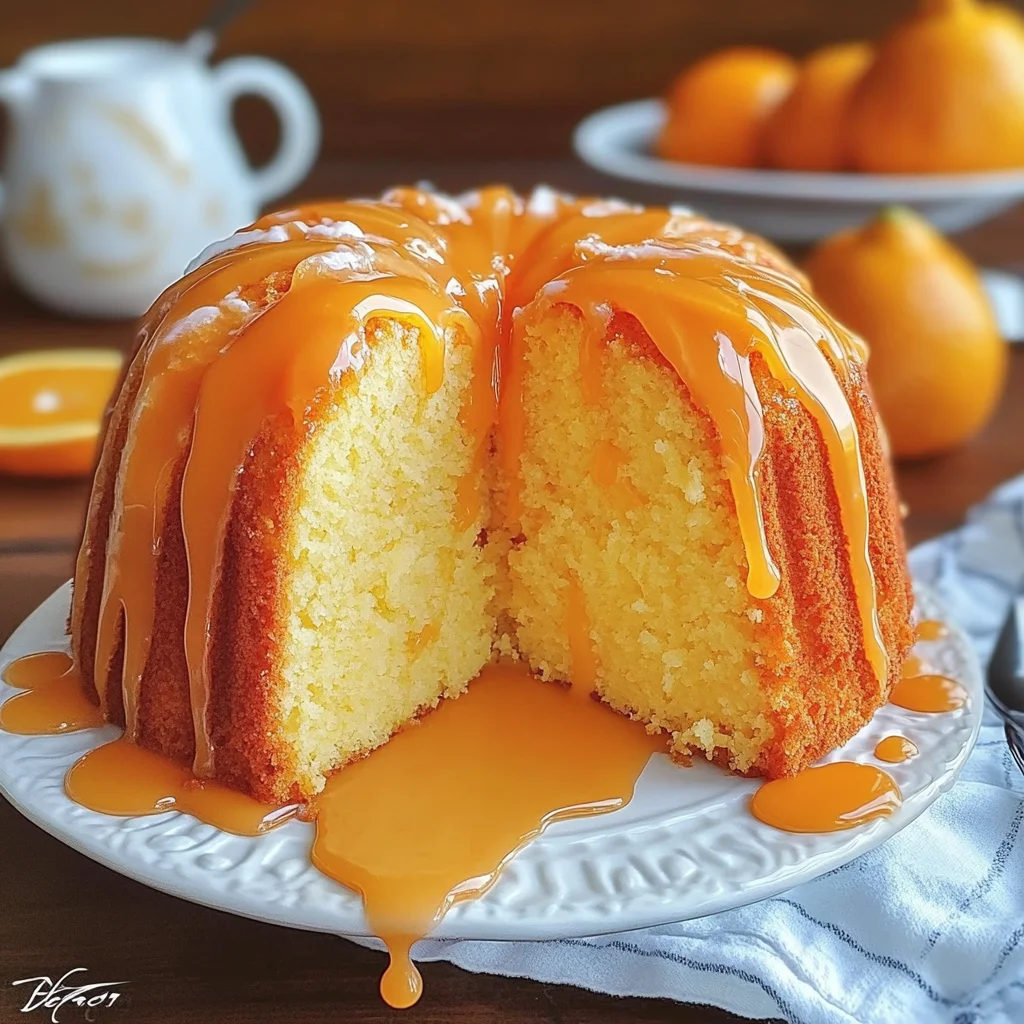 Orange Velvet Pound Cake