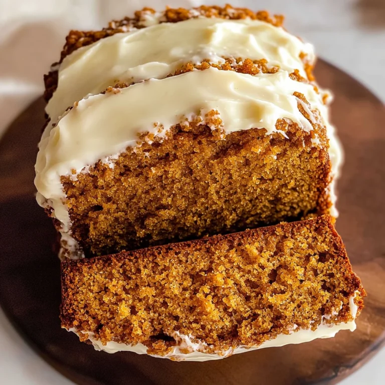 Pumpkin Bread with Cream Cheese Frosting Recipe