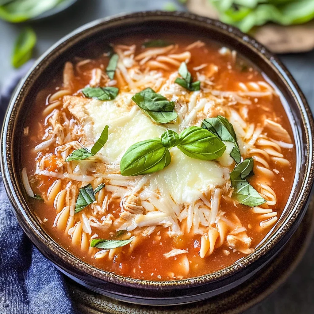 Slow Cooker Chicken Parmesan Soup