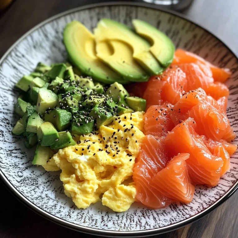 Smoked Salmon & Scrambled Egg Power Plate with Avocado