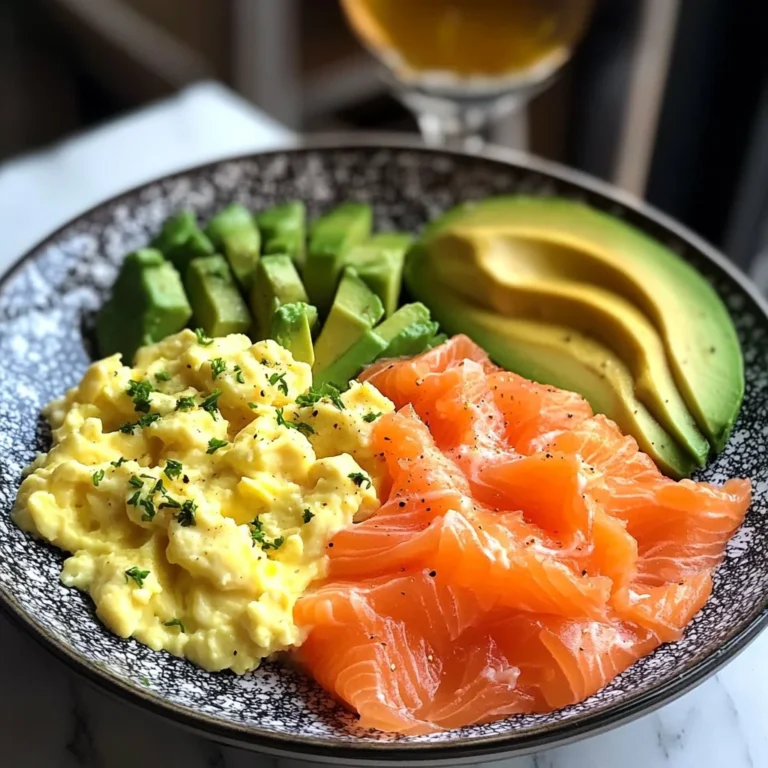 Smoked Salmon & Scrambled Egg Power Plate with Avocado